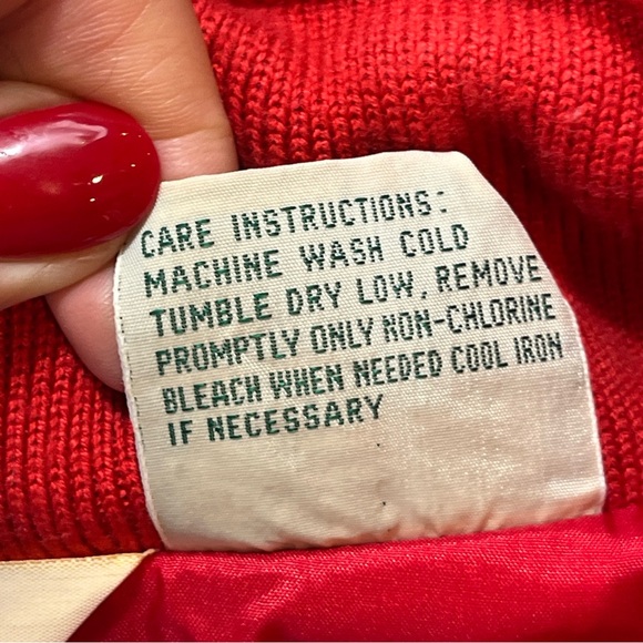 LL Bean BLUE NYLON red Rain Wind Jacket Full Zip COAT Hood vented Windbreaker Lg - Picture 2 of 16